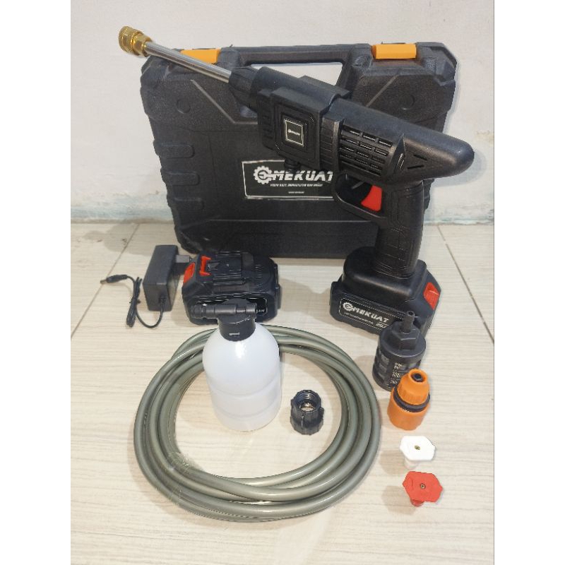 JET CLEANER CORDLESS/MESIN CUCI MOTOR DAN MOBIL BATERAI/MESIN CUCI AC BATERAI