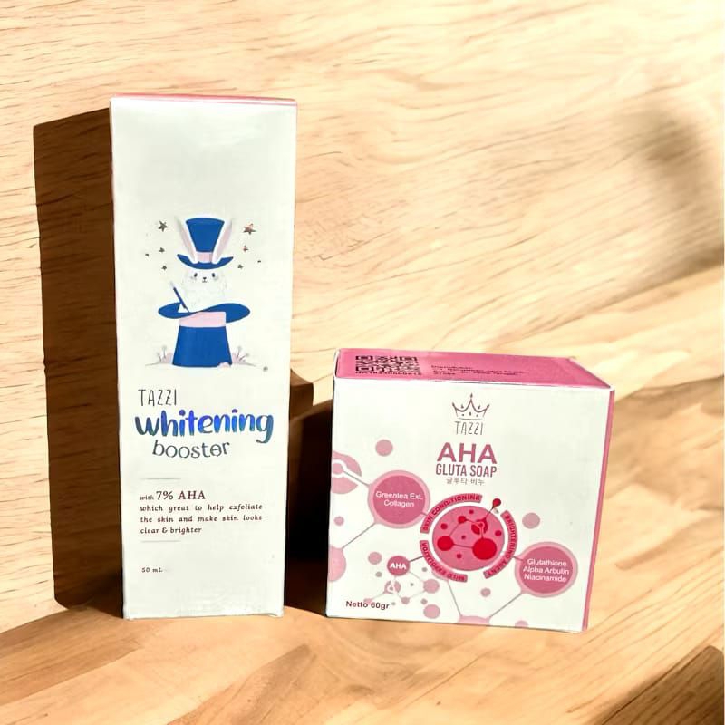 Serum booster tazzi+ sabun aha tazzi