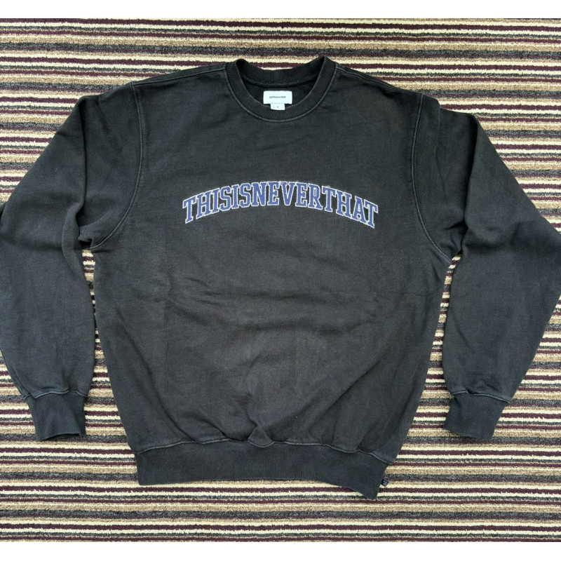 Crewneck THIS IS NEVER THAT TNT Original thisisneverthat Sweater Black Ori Second Mulus baju brand c