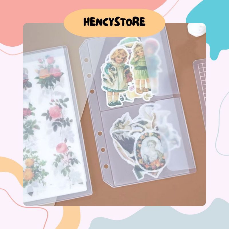 

(HencyStore) A6 BINDER POCKET / POUCH BINDER / KANTONG BINDER / POUCH BINDER 6 RING