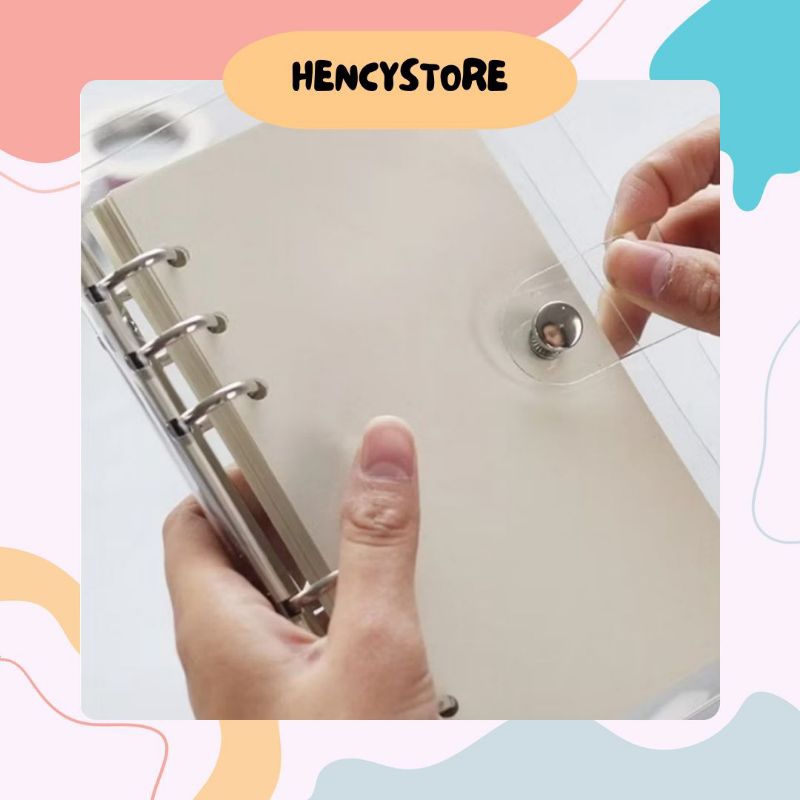 

(HencyStore) BINDER A6 DAN A5 COVER SOFT PVC NOTEBOOK 6 RING