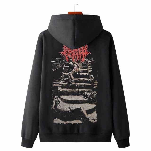 Death Vomit 25 Years Eternally Deprecated Hoodie Bahan Cotton Fleece | Pullover & Zipper | Size M L 