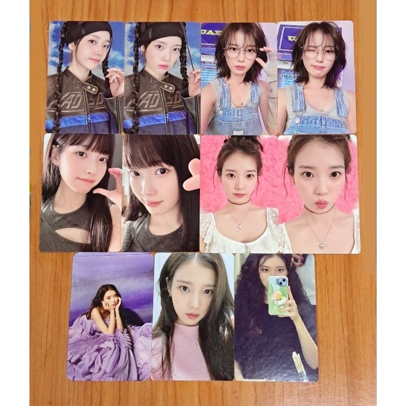 ready stock photocard official iu lee jieun uaena membership 7th fansign lilac music korea the winni