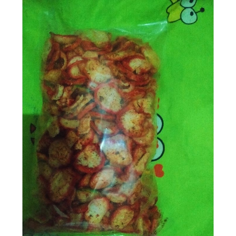 

Krupuk seblak pedas . Kemasan 250 gr