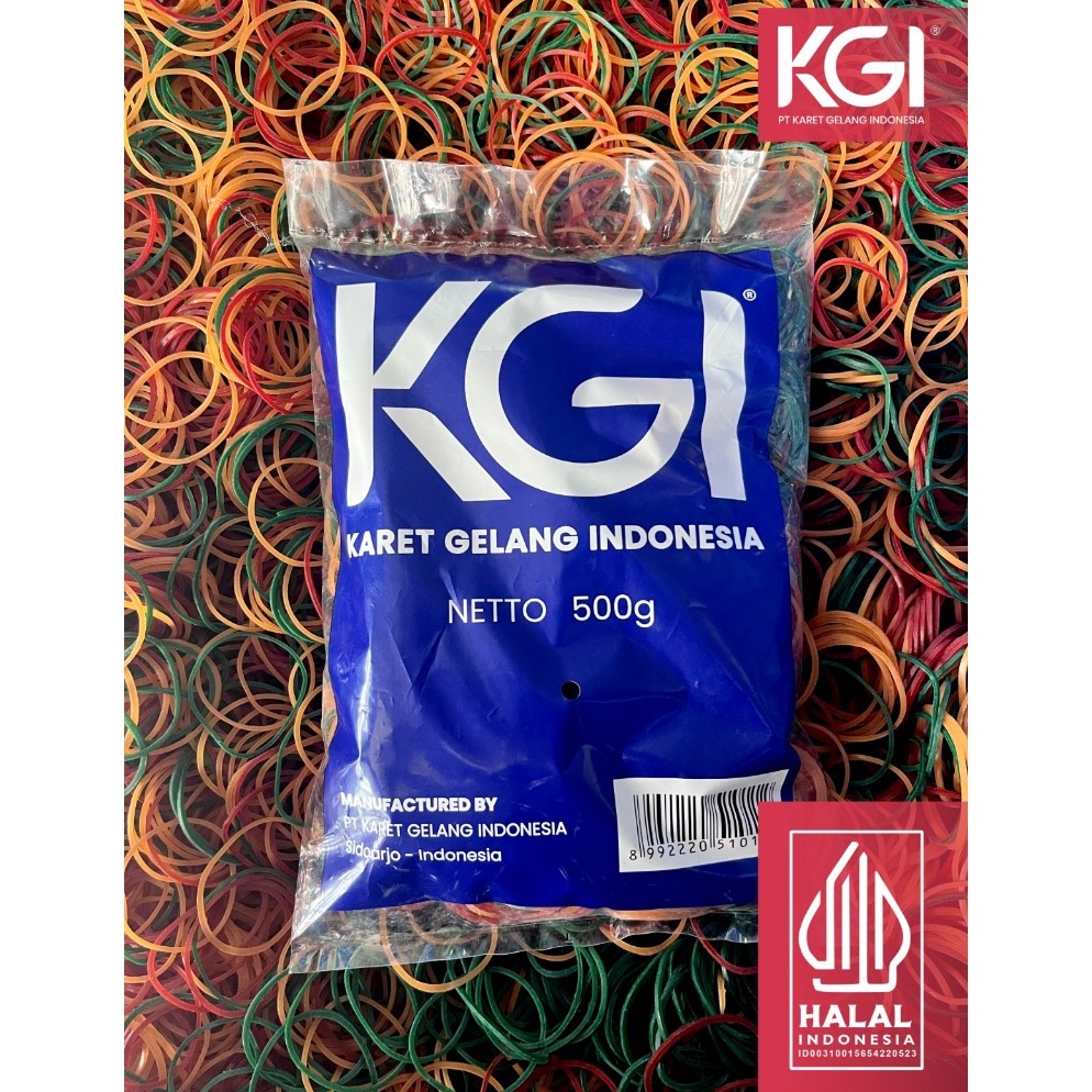 Hot Item KARET GELANG PENTIL LUBANG BESAR ISI 5 GR  WARNA MERAH HIJAU KUNING DAN MIX