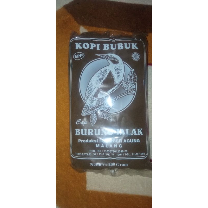 

Kopi Bubuk Merk Burung Jalak 200 gr