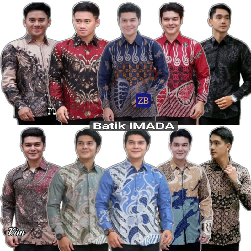 Kmja Batik Terbaru 2025 Kemeja Lengan Panjang Batik Pria Lengan Pendek Kemejan Laki2 Modern Baj Atas