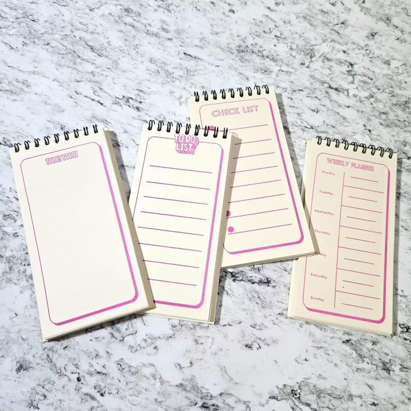 

Notebook Agenda Kecil / Notebook Check List / Weekly Planner/ To Do List / Memo / Buku Agenda