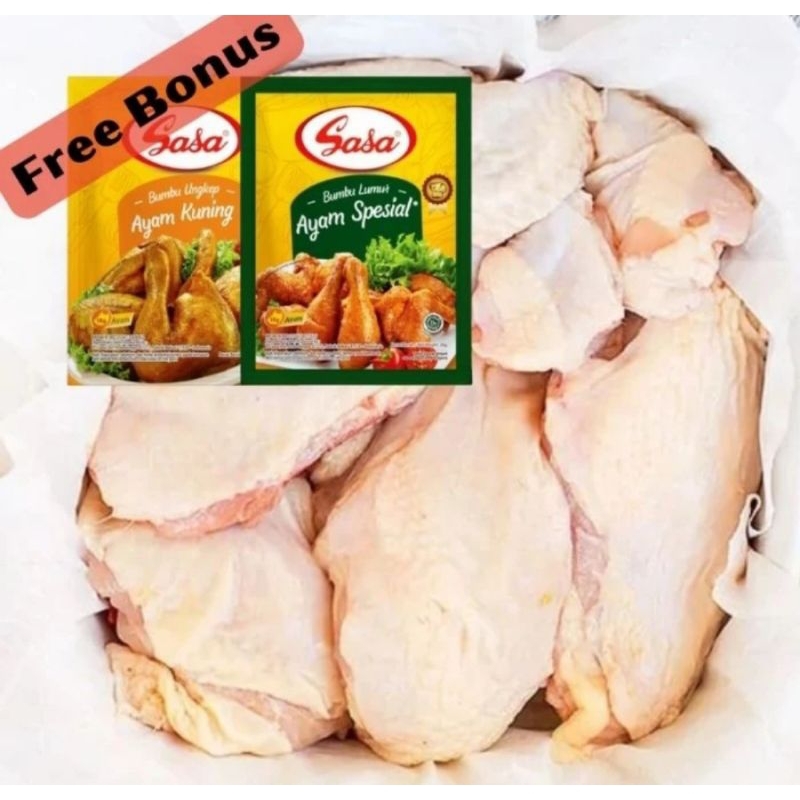 

( KIRIM INSTAN ) ayam utuh 1 ekor free 2 sachet bumbu ayam