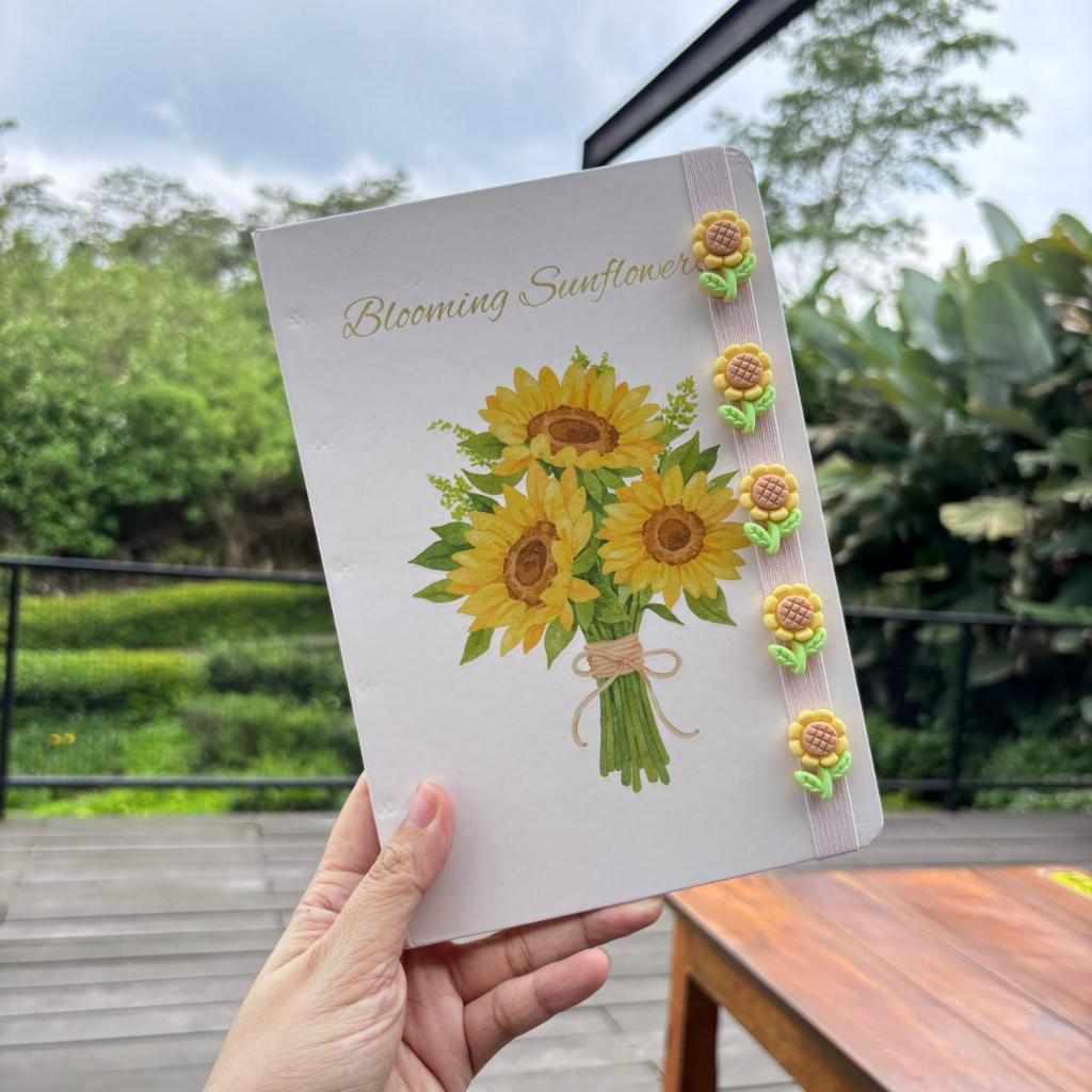 

ghg MIKIREI Buku Diary Korea Notebook Korea Buku Jurnal Buku Agenda Bunga