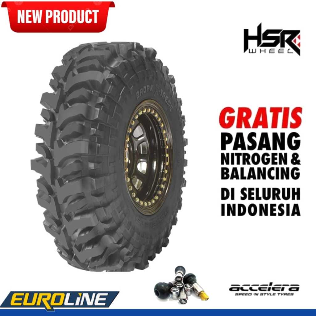 Ban mobil Offroad Accelera Badak X Trime ukuran 35 X 12,5 R15