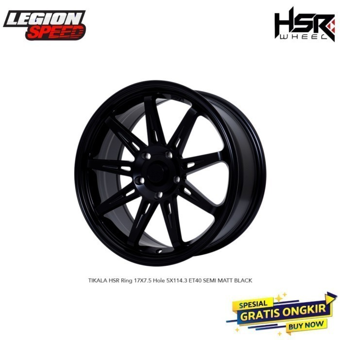 VELG RACING LEBAR 7,5 RING 17 HSR TIKALA BUAT CIVIC ACCORD