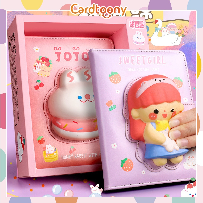 

Buku Squishy Anti Stress Cute Notebook Agenda Buku Catatan Bebek Kelinci Diary