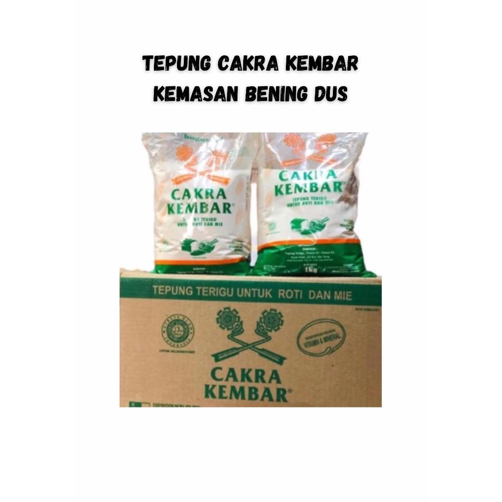 

Tepung Cakra Kembar 1 Dus kemasan 1 kg