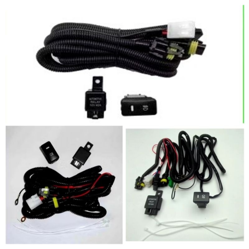 Kabel set foglamp komplit relay switch Honda Mobilio City Brio RS Satya Jazz RS GK5 BRV CRV H-RV Civ