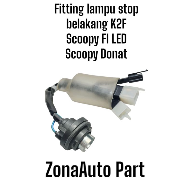 Socket lampu stop soket lampu belakang Scoopy Fi LED K2F Scoopy donat original