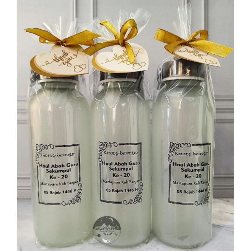 SOUVENIR TUMBLER KACA CUSTOM  KEMASAN PLASTIK / SOUVENIR PERNIKAHAN / SOUVENIR WEDDING /SOUVENIR PRO