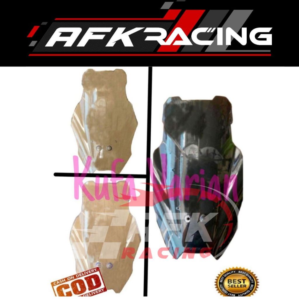 windshield visor All new Yamaha NMAX 2020 tinggi berkualitas black riben bening skyblue smoke