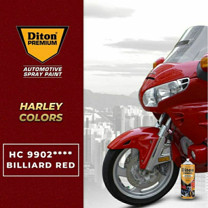 #MAU# Cat Semprot Diton Premium HC 9902 Billiard Red 400ml Merah Metallic Harley Davidson Cat Spray 