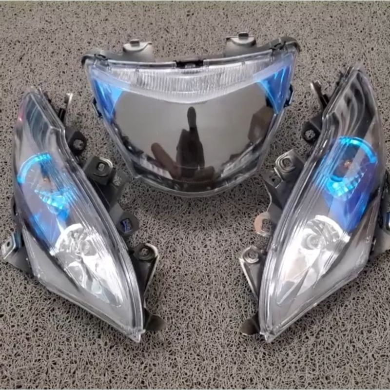 REFLEKTOR LAMPU DEPAN MIO J CUSTOM + SEIN MIO J CUSTOM