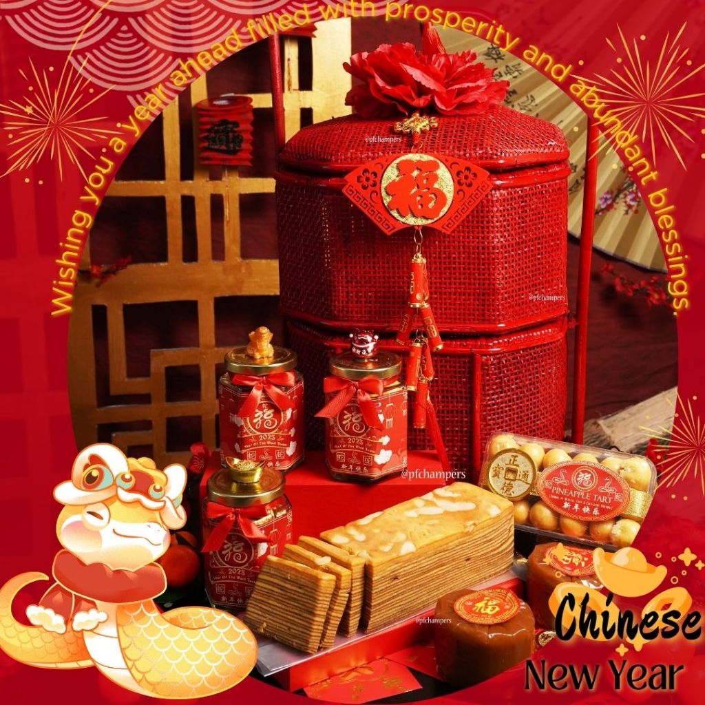 

GONGXI-08 HAMPERS IMLEK Kado Bingkisan Hadiah Parcel CNY Unik Termurah Kue COOKIES HOMEMADE NASTAR PREMIUM KUE KERANJANG SINCIA