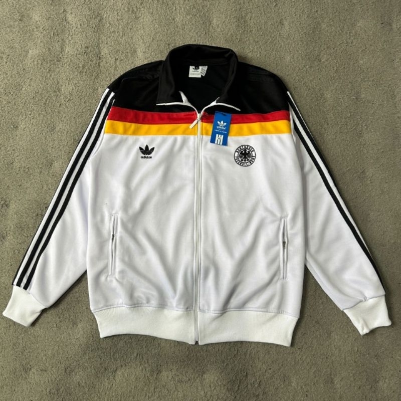 Jaket Tracktop Adidas Jerman Hitam-Putih dan putih-putih Fashion Full Tag