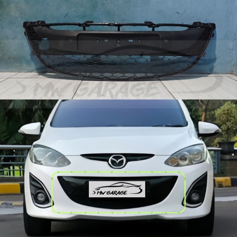 Ram bumper Grill bawah Mazda 2 type R type S 2010 2011 2012 2013