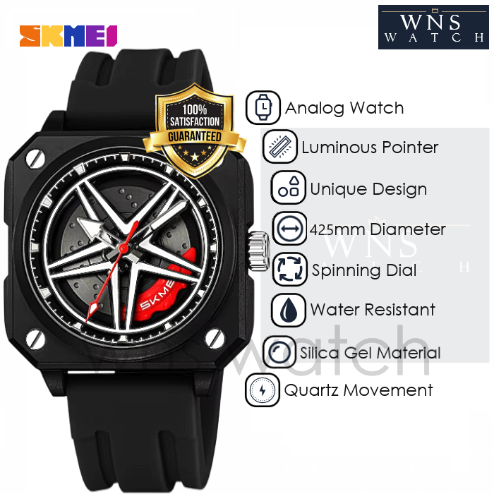 [LIMITED] Jam Tangan Analog Pria Original Sporty Unique Creative Luminous Wristwatch Model Kaliper C