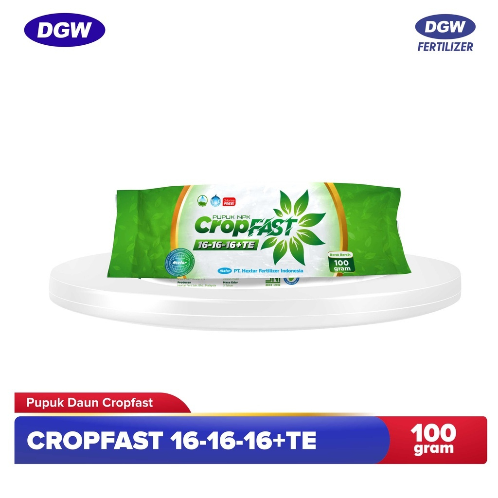 Pupuk Daun Cropfast Hijau NPK 16-16-16+TE - 100 Gram