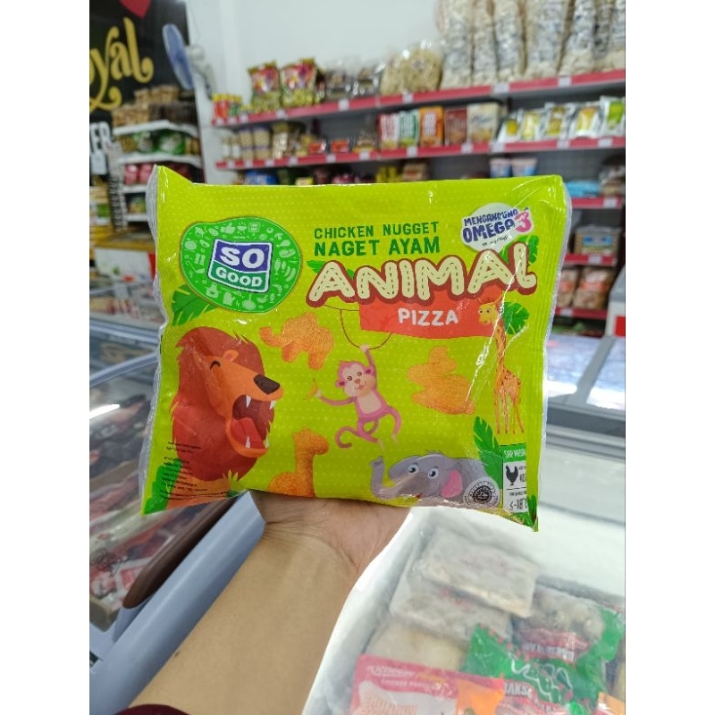 

Frozen Food So Good Chicken Nugget/Naget Ayam Animal 400gr
