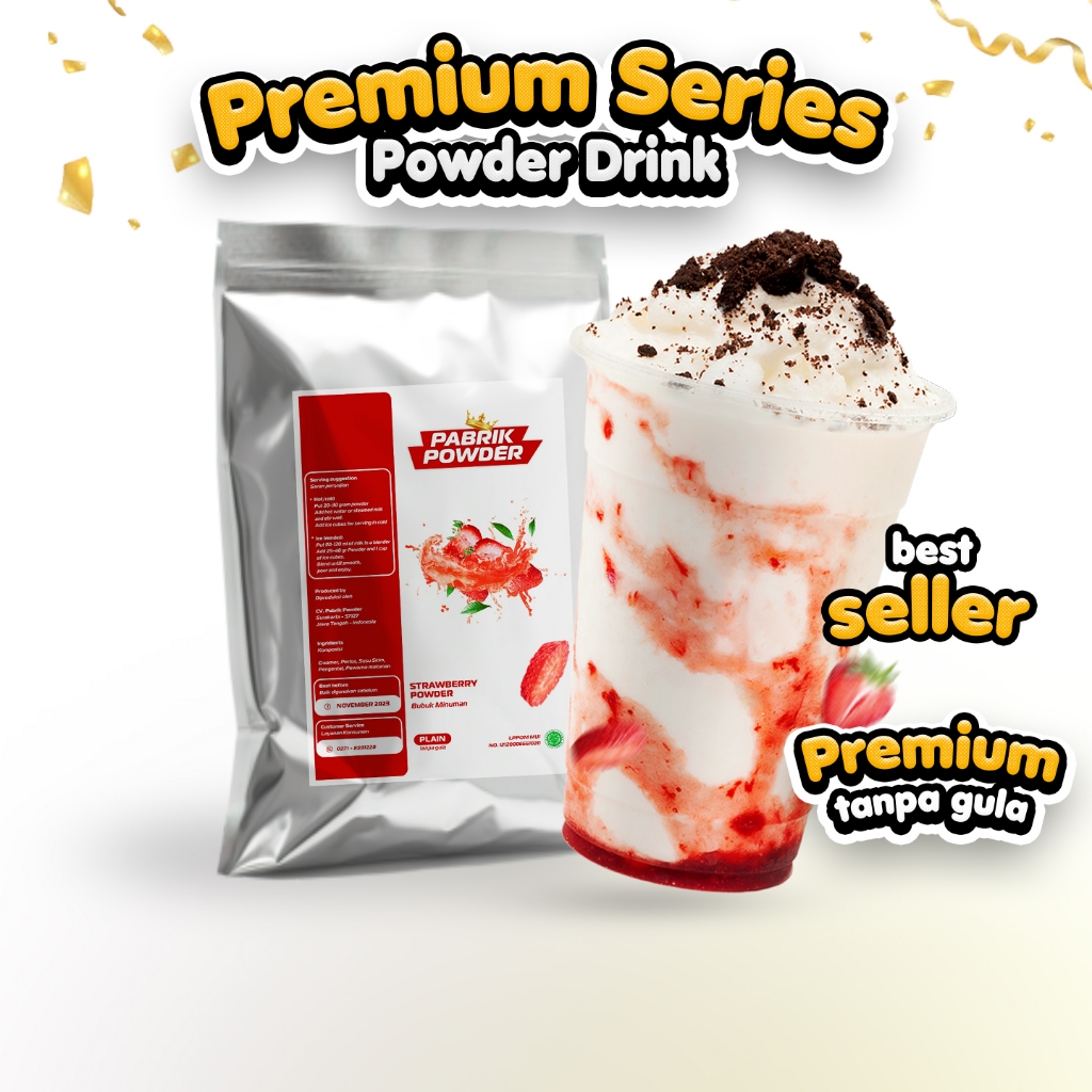 

Powder Premium Series , Bubuk Minuman Kualitas Premium, Tanpa Gula