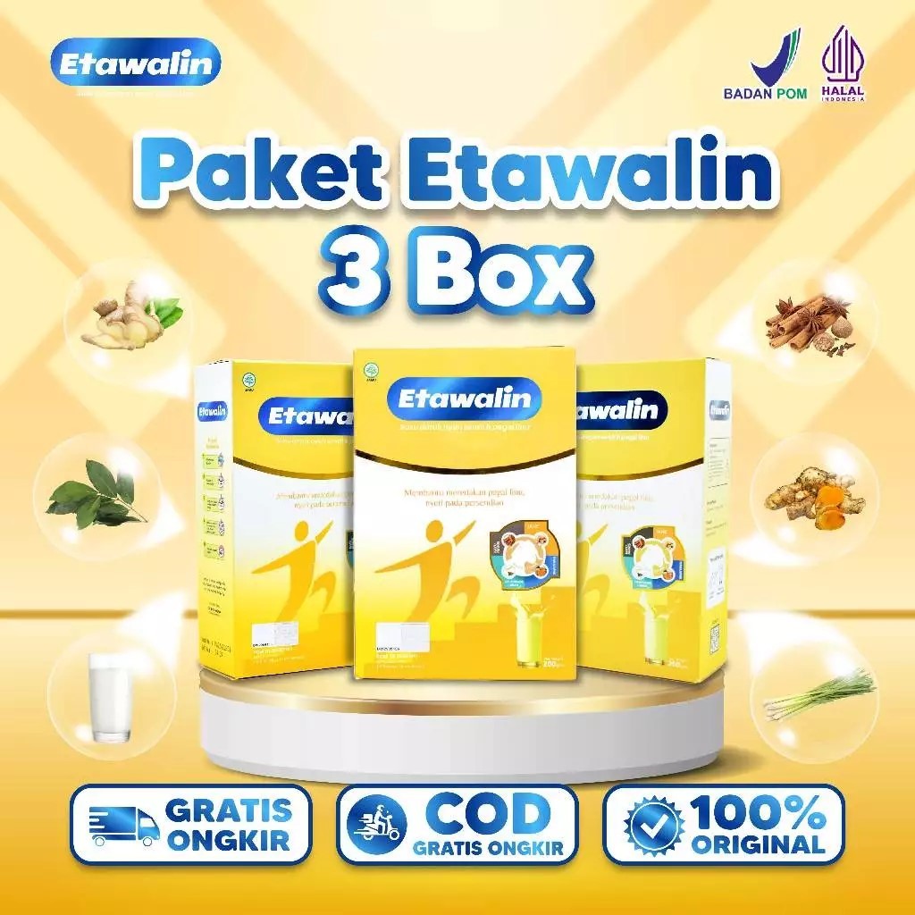 

TERMURAH!!! Etawalin [3 Box] - Susu Kambing Etawalin Asli Original Atasi Nyeri Sendi dan Tulang