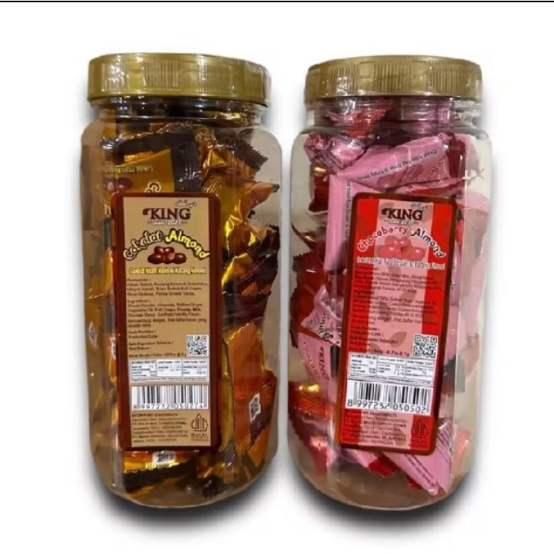 

COKLAT ALMOND 120 gram HARGA PER Toples