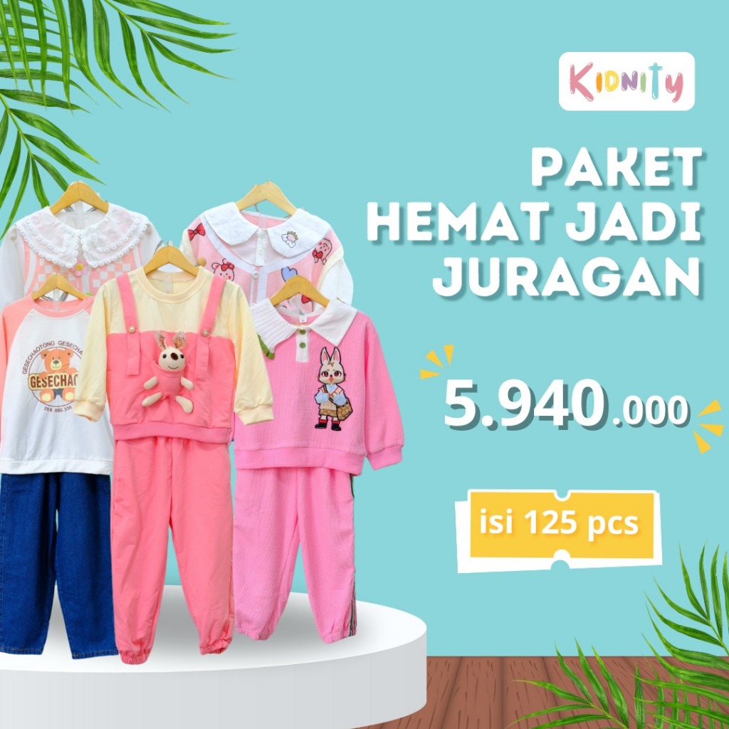 Paket usaha baju anak / Paket hemat baju anak / Paket hemat jadi juragan / Paket baju anak
