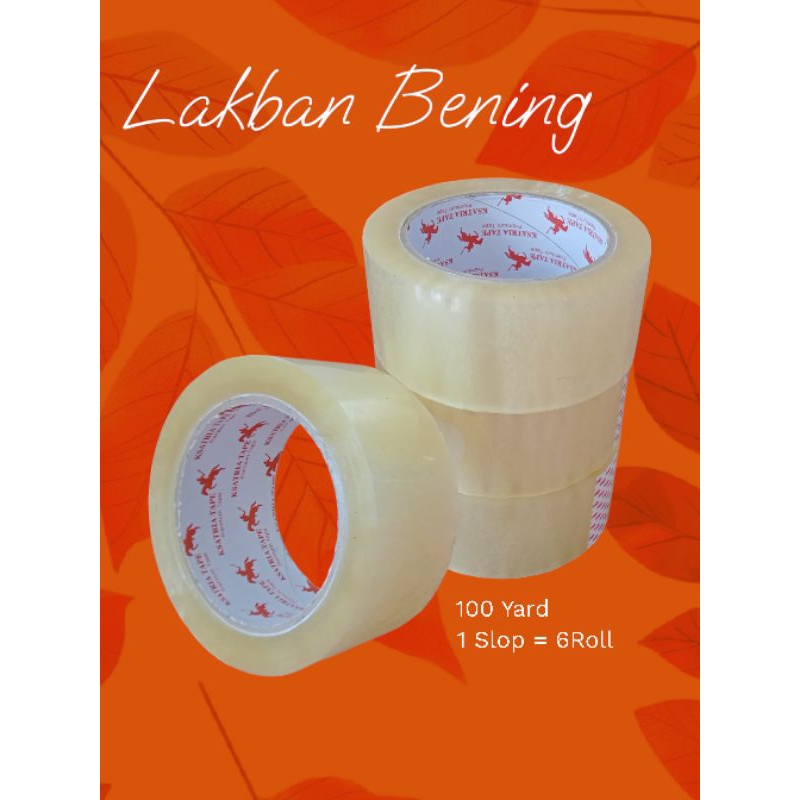 

Lakban Bening 100 Yard - Termurah dan Kuat