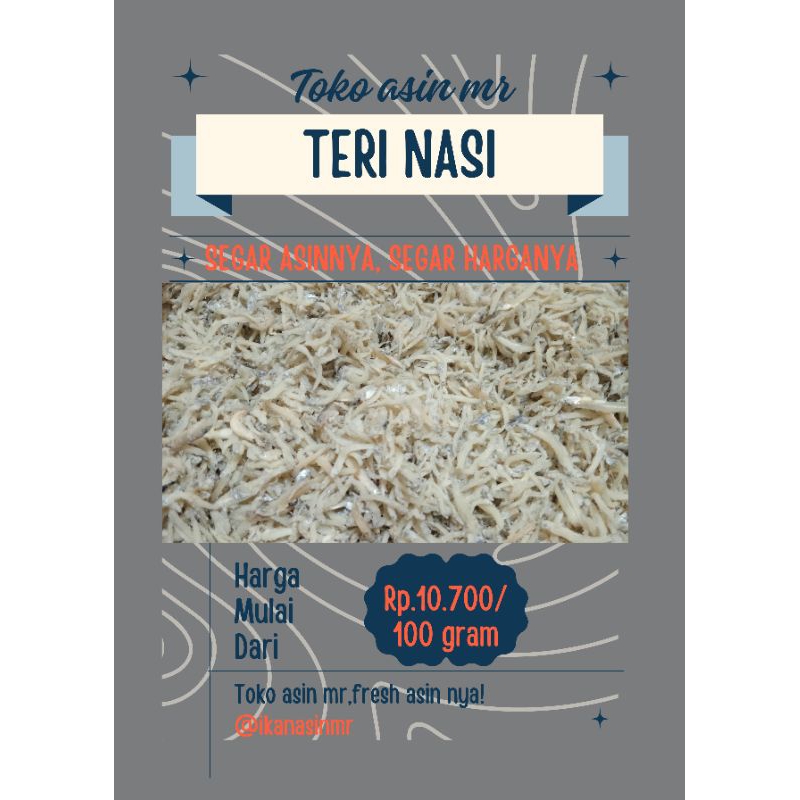 

Teri Nasi Asin 100/250/ gram (Gratis Ongkir)