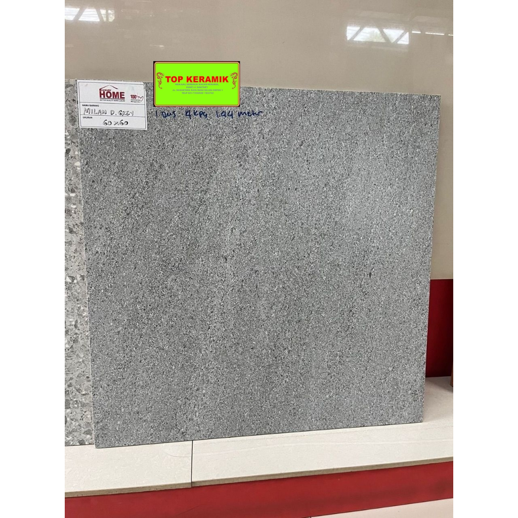 Granit Lantai Luxury Home 60x60 Milan Dark Grey