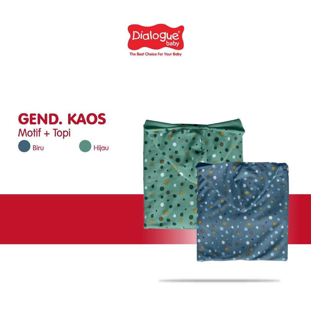 Dialogue Baby Gendongan Kaos (GEOS) Motif Polkadot + Topi DLG4294 DLG4295