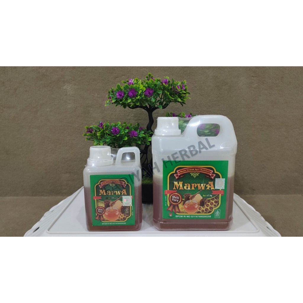 

Madu Multiflora Marwa Al-Ghuroba' 0,5 kg dan 1 kg Madu Ternak Madu Asli Madu Murni Madu Sehat