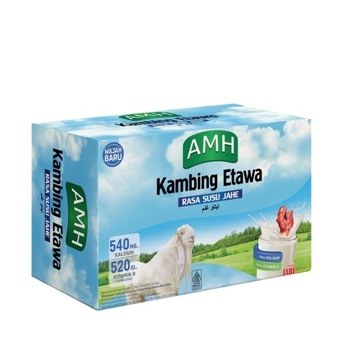 

Susu kambing etawa AMH plus jahe merah asli Kemasan Box