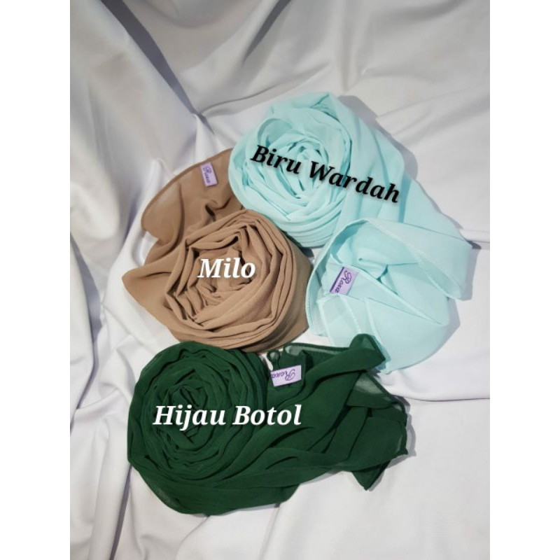 COD PASHMINA CERUTI BABYDOLL PREMIUM/PASMINA CERUTY BABYDOLL/BIRU WARDAH/MILO/HIJAU BOTOL 175X75 CM