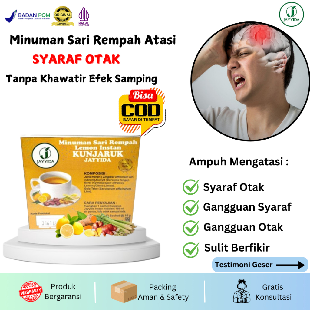 Obat Syaraf Otak Herbal Atasi Masalah Pada Syaraf Otak Pendarahan di Otak - Penyempitan Syaraf - Gan