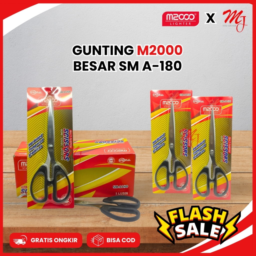 

Gunting Besar Serbaguna Stainless Scissors M2000 SM A-180