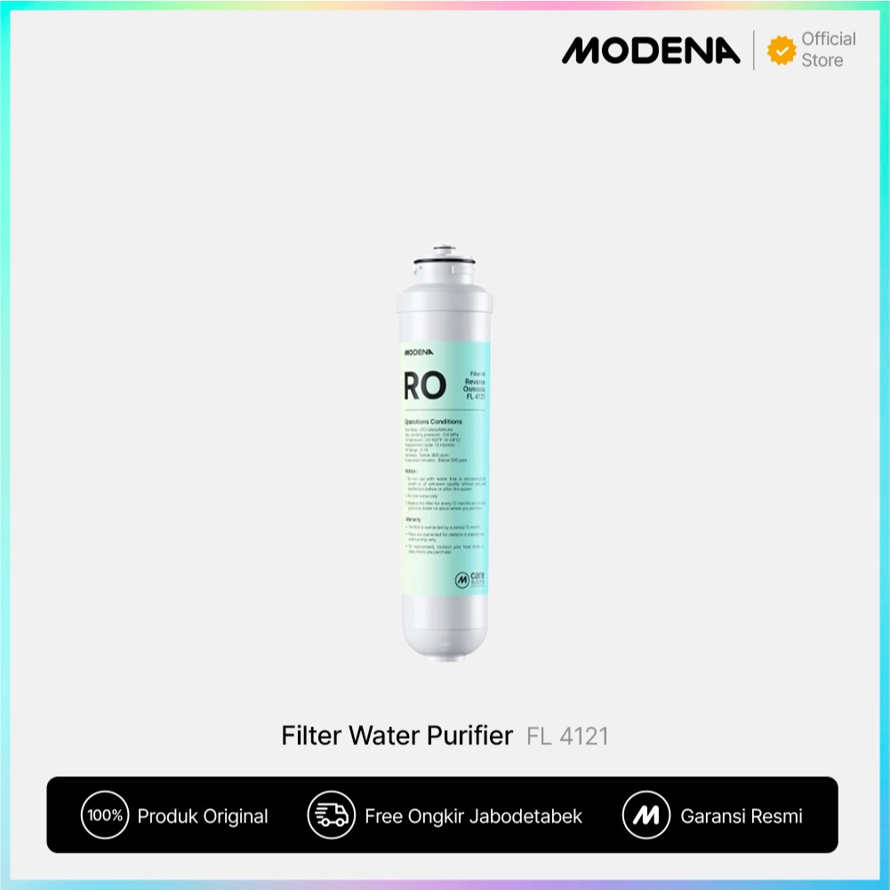 Modena Filter Water Purifier (RO) FL 4121 - Pembersih Air RO Berkualitas Tinggi