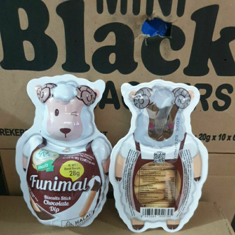 

funimal biskuit cocol rasa cokelat snack anak karakter