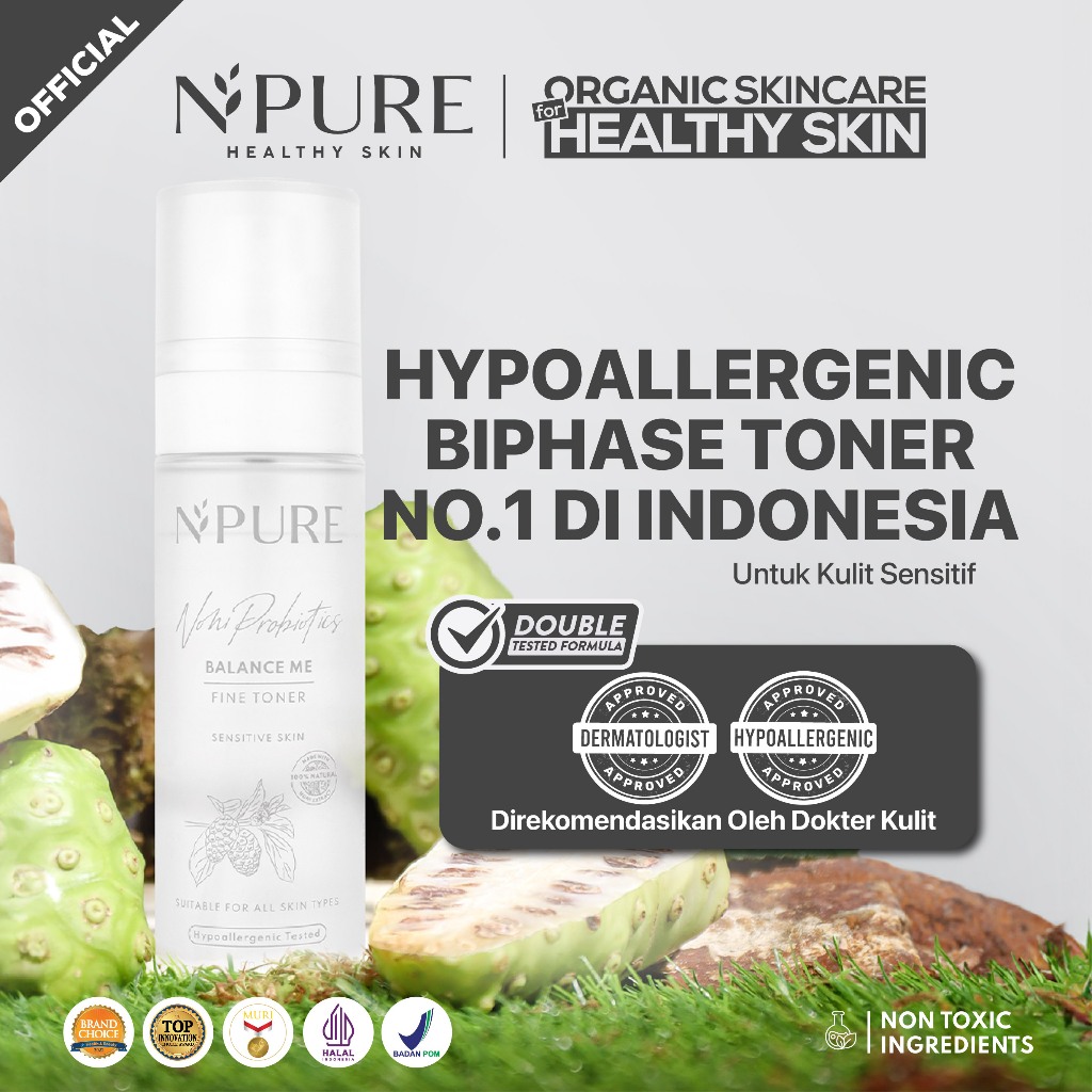 SENSITIVE SKIN - TONER NONI - NPURE Toner Noni / Balance Me / Toner Kulit Sensitif Kemerahan / Toner