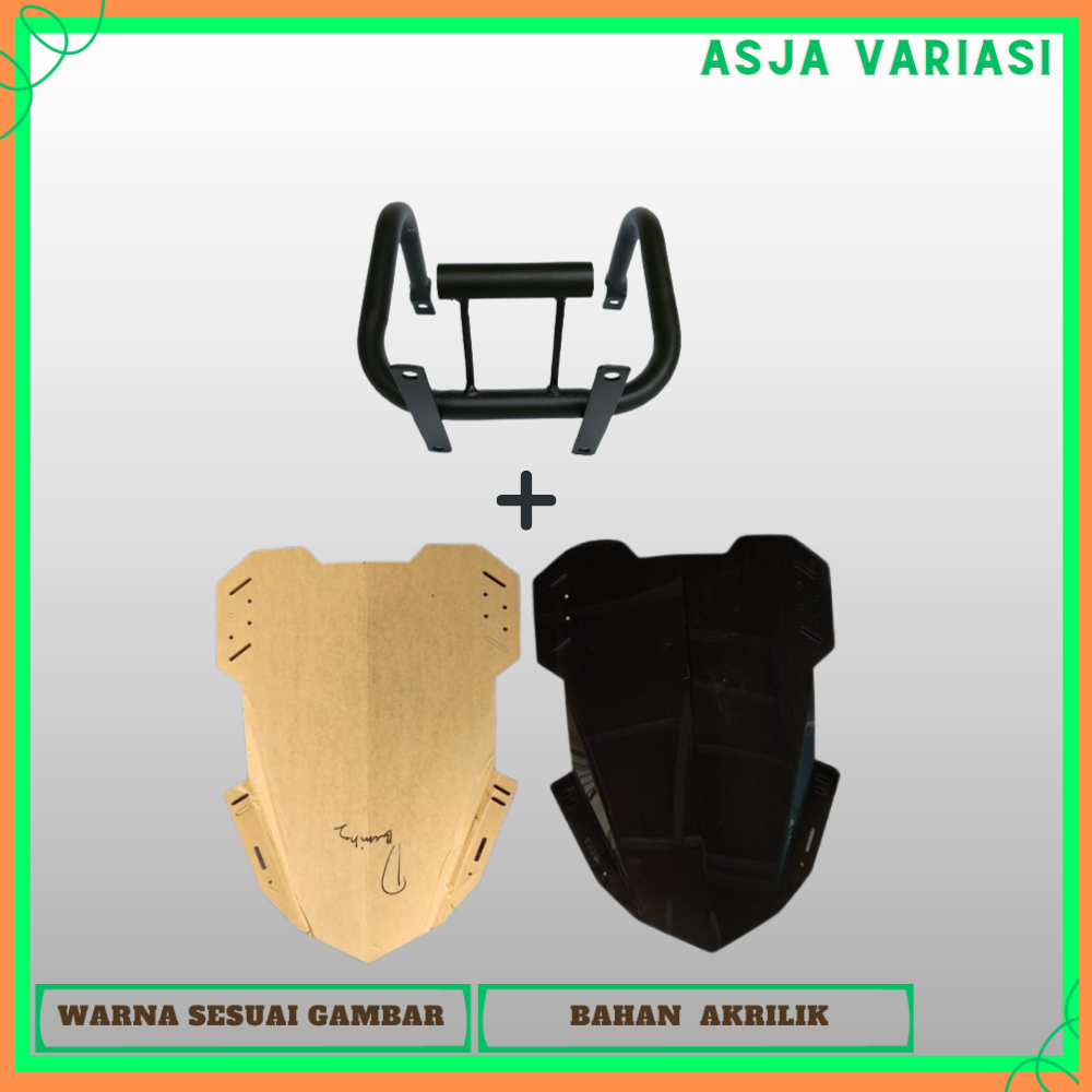 PAKET BRACKET VISOR BREKET VISOR WINDSHIELD NEW MEGAPRO VERZA OLD CB 3