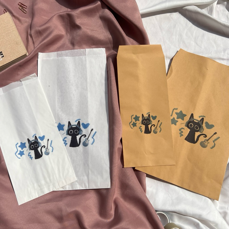 

Packaging Paperbag Amplop motif Blue Cat