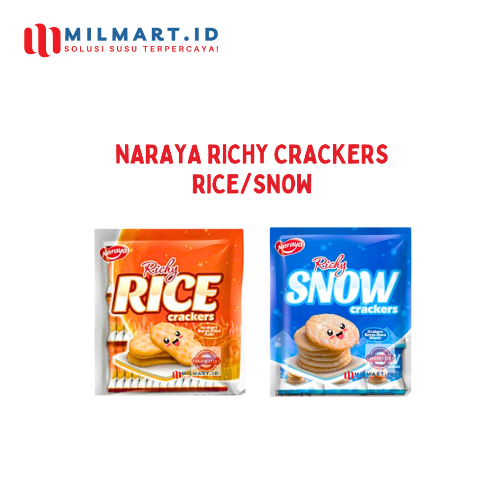 

NARAYA RICHY RICE CRACKERS/SNOW CRACKERS BISKUIT CAMILAN JAJANAN