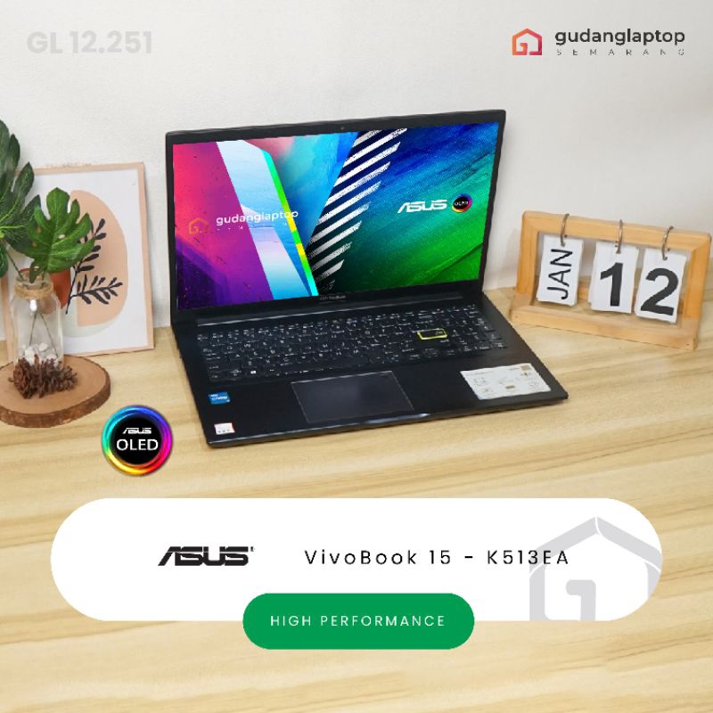 ASUS VivoBook 15 OLED - K513EA Intel Core i3-1115G4 8/256 15,6 inch FHD OLED, Fingerprint, Backlight